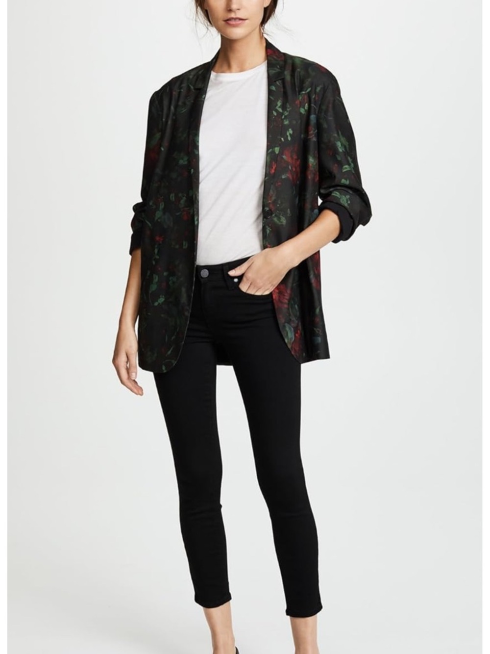 PAIGE Black Skinny Jeans - Verdugo Crop
